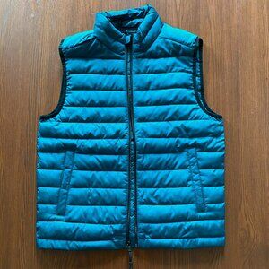 Teal Aeropostale puffer vest, men's small